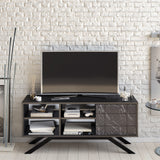 Comodă TV North, Diverse culori, 130x59x39 cm - Negru - Marble | SKU: 788DEC4037 | Comodă TV North, 130x59x39 cm, varianta Negru - Marble, produs pentru amenajarea locuinței, disponibil online în România la CasaMob
