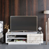 Comodă TV Valantina, Diverse culori, 140x37x41 cm - Alb | SKU: 788DEC4043 | Comodă TV Valantina, 140x37x41 cm, varianta Alb, produs pentru amenajarea locuinței, disponibil online în România la CasaMob