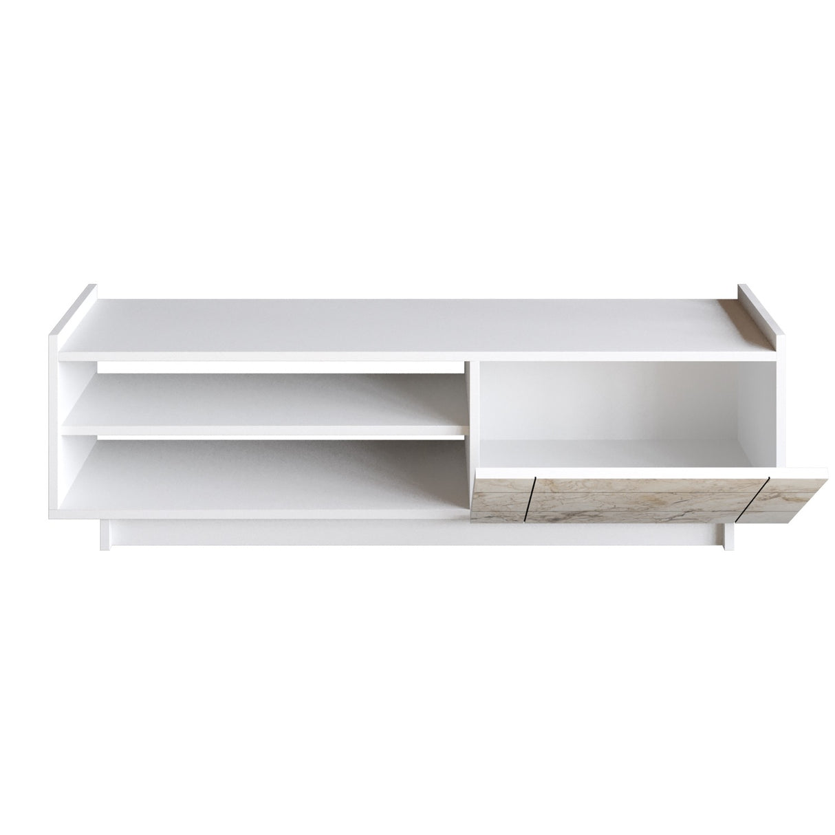 Comodă TV Valantina, Diverse culori, 140x37x41 cm - Alb | SKU: 788DEC4043 | Comodă TV Valantina, 140x37x41 cm, varianta Alb, produs pentru amenajarea locuinței, disponibil online în România la CasaMob