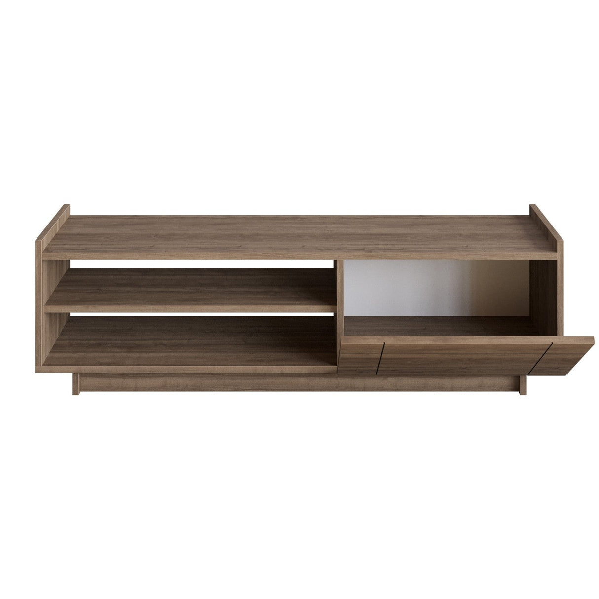 Comodă TV Valantina, Diverse culori, 140x37x41 cm - Nuc | SKU: 788DEC4045 | Comodă TV Valantina, 140x37x41 cm, varianta Nuc, produs pentru amenajarea locuinței, disponibil online în România la CasaMob