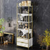 Bibliotecă Frida 60 Cm, Alb, 59.3x35.2x191 cm, SKU 788DEC4050, imagine 2