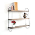 Raft de perete Wr041, Nuc - Negru, 60x15x55 cm, SKU 792EVL2837, imagine 1