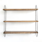 Raft de perete Wr041, Nuc - Negru, 60x15x55 cm