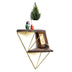 Raft de perete Wr075, Nuc - Auriu, 30x13x33 cm, SKU 792EVL2896, imagine 1