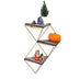 Raft de perete Wr076, Nuc - Auriu, 34x13x45 cm, SKU 792EVL2897, imagine 1