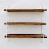Raft de perete Wr089, Alb - Nuc, 60x15x57 cm