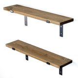 Raft decorativ de perete din Lemn Natur, Sonoma, 60 x 16 x 14 cm