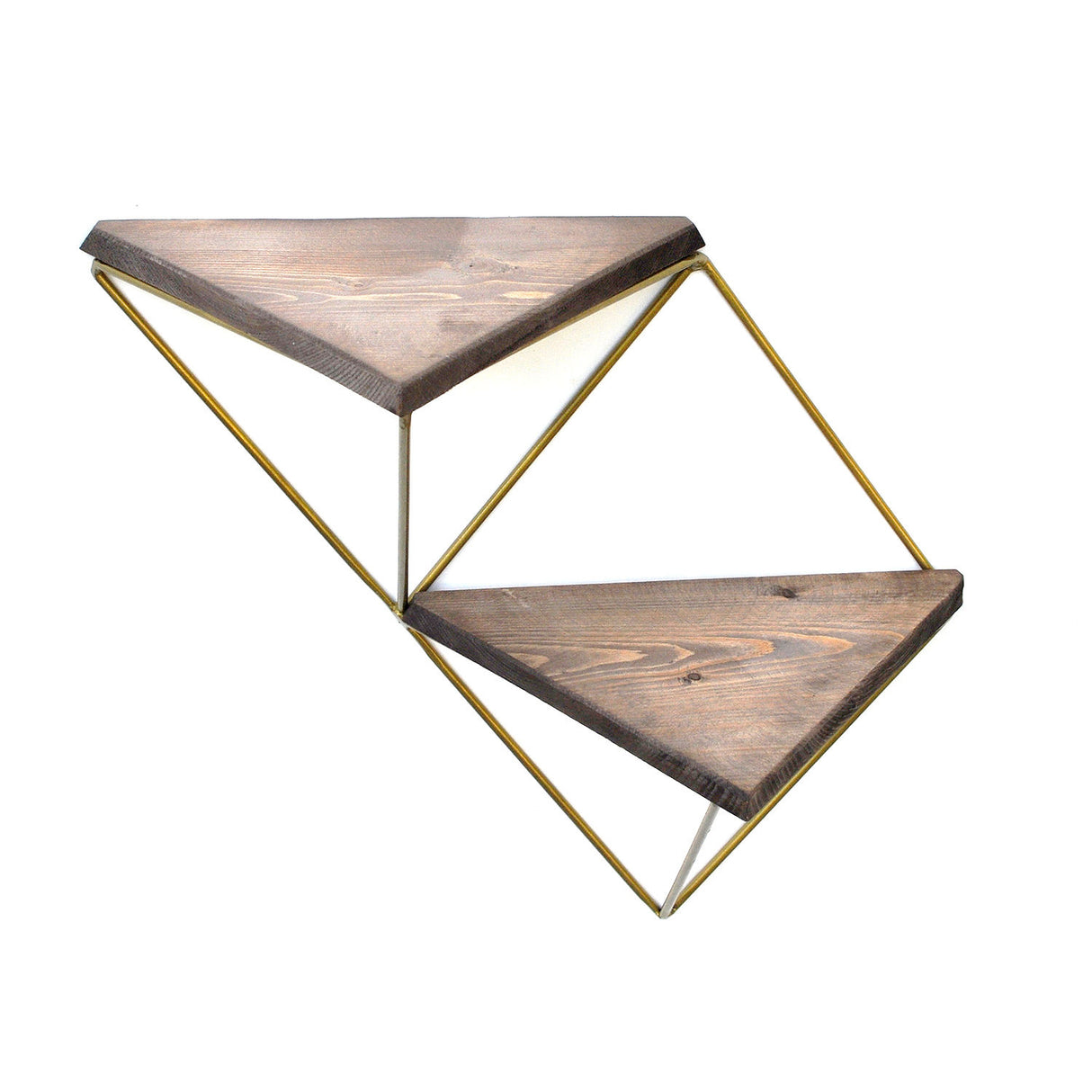 Raft de perete Wr075, Nuc - Auriu, 30x13x33 cm