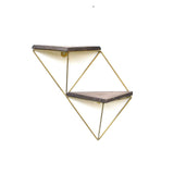 Raft de perete Wr075, Nuc - Auriu, 30x13x33 cm