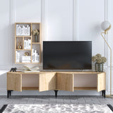 Comodă TV Turid, Stejar safir, 180x35x50 cm