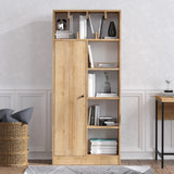Bibliotecă Jemma, Stejar, 60x170x30 cm