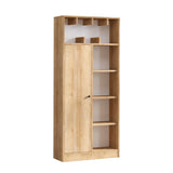 Bibliotecă Jemma, Stejar, 60x170x30 cm