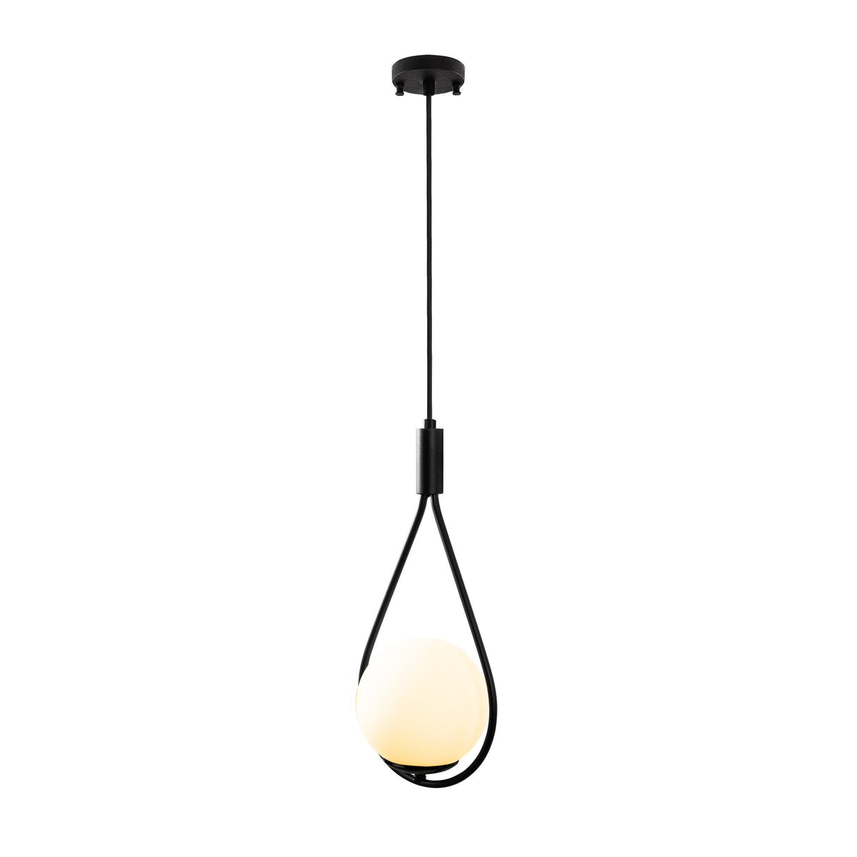 Lustră GMN-00008, Negru, Ø15x56 cm