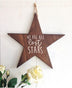 Decorațiune de perete din lemn All Stars, Nuc, 35x35x2 cm, SKU 796LMN2051, imagine 1