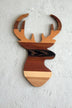 Decorațiune de perete din lemn Wood Deer, Maro, 33x2x50 cm, SKU 796LMN2057, imagine 1