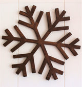 Decorațiune de perete din lemn Snowflake, Diverse culori, 38x2x38 cm - Nuc | SKU: 796LMN2011 | Decorațiune de perete din lemn Snowflake, 38x2x38 cm, varianta Nuc, produs pentru amenajarea locuinței, disponibil online în România la CasaMob