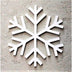 Alb | SKU: 796LMN2012 | Decorațiune de perete din lemn Snowflake, 38x2x38 cm, varianta Alb, produs pentru amenajarea locuinței, disponibil online în România la CasaMob