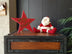 Decorațiune de perete din lemn Merry And Bright, Roșu - Verde, 35x35x2 cm, SKU 796LMN2043, imagine 1