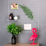 Decorațiune de perete din metal WR006, Alb, 60x60x3 cm