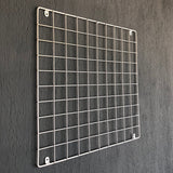 Decorațiune de perete din metal WR006, Alb, 60x60x3 cm