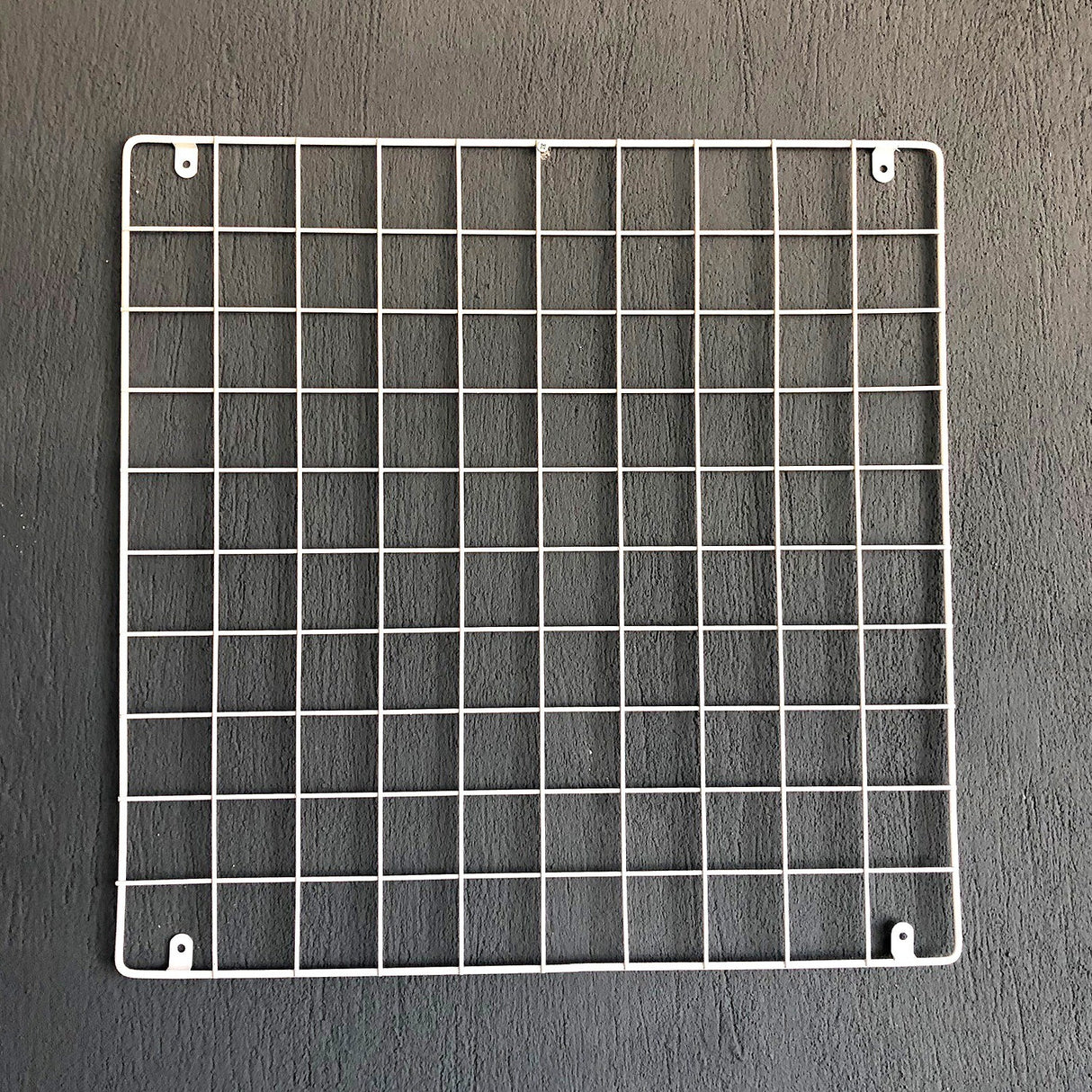 Decorațiune de perete din metal WR006, Alb, 60x60x3 cm