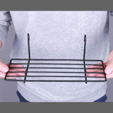 Decorațiune de perete din metal WR015, Negru, 24x10x8 cm
