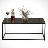 Măsuță de cafea Cosco - Royal, Negru - Alb, 95x55x43 cm