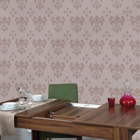 Masă dining extensibilă Oblo, Nuc, 130x80x78 cm