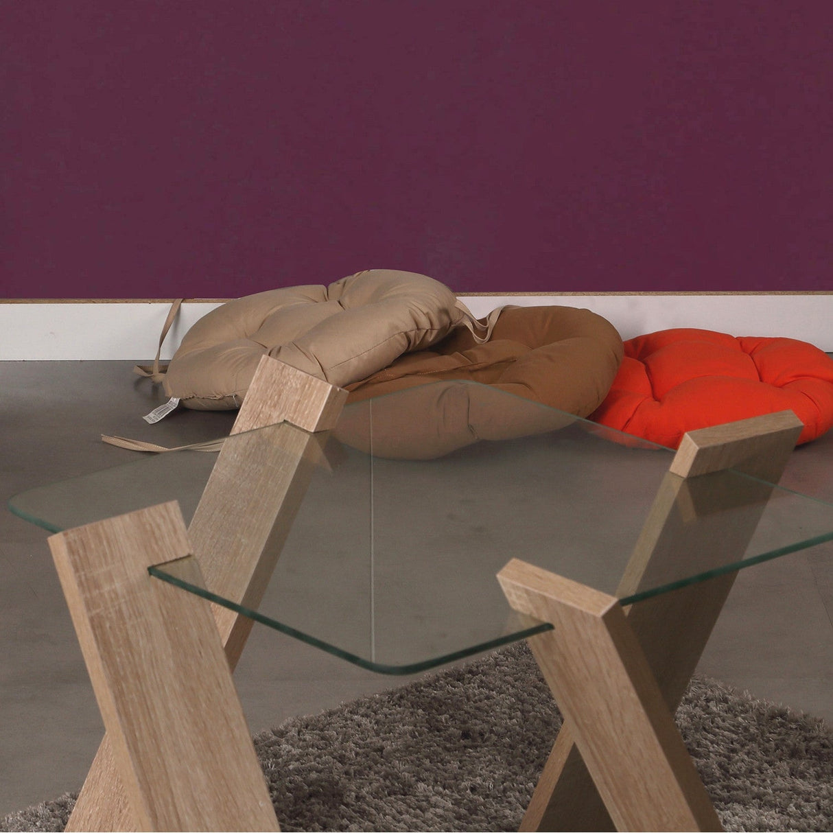 Măsuță de cafea Roman Mini, Diverse culori, 57x57x41 cm - Light oak | SKU: 801CMY2805 | Măsuță de cafea Roman Mini, 57x57x41 cm, varianta Light oak, produs pentru amenajarea locuinței, disponibil online în România la CasaMob