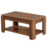 Măsuță de cafea Shelf, Nuc, 104x56x47 cm