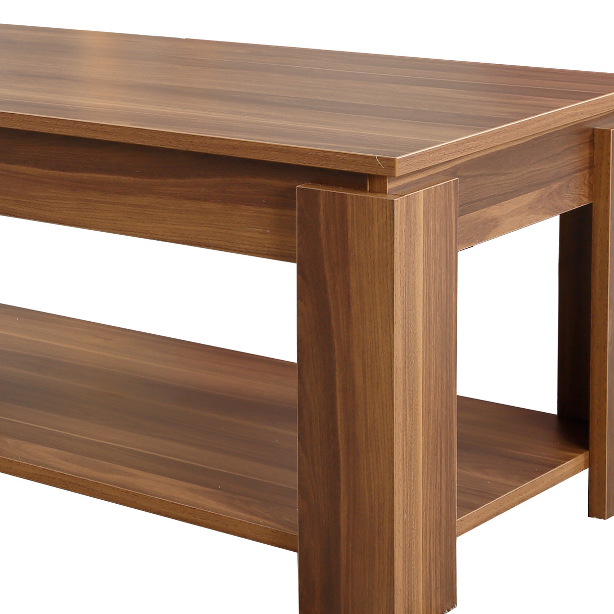 Măsuță de cafea Shelf, Nuc, 104x56x47 cm
