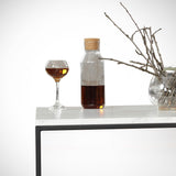 Masa de cafea Nancy Homestore, Lemn/Metal, 75 x 75 x 43 cm - Alb negru, SKU 801CMY2850