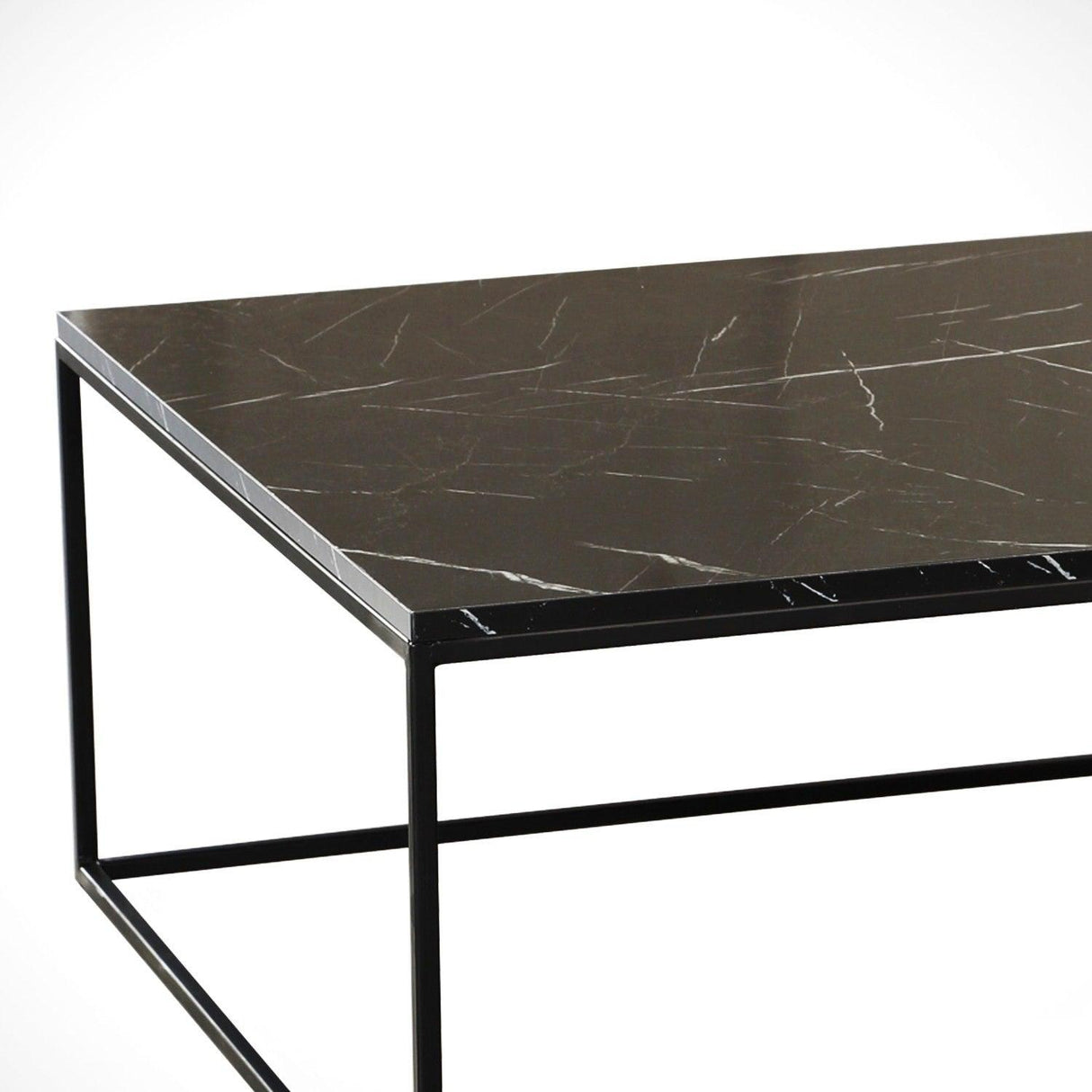 Masuta de cafea King Royal, Negru, 75 x 43 x 75 cm
