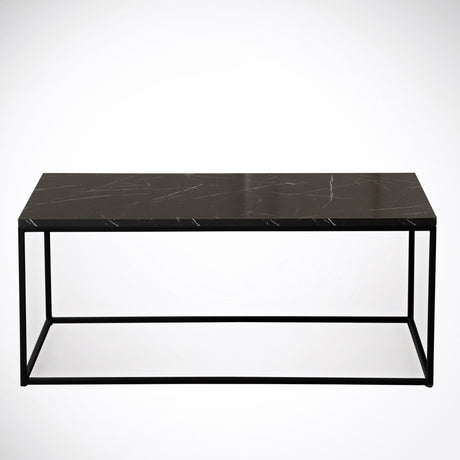 Măsuță de cafea Cosco - Royal, Negru - Alb, 95x55x43 cm