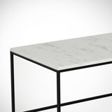 Măsuță de cafea Cosco - Marmo, Alb - Negru, 95x55x43 cm
