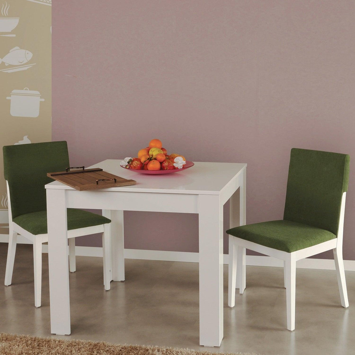 Masa Dining Bucatarie Single 90 (diverse dimensiuni) - Alb, SKU 801CMY2901