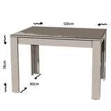 Masa Dining Bucatarie Single 120, 120 x 78 x 80 cm - Stejar, SKU 801CMY2904