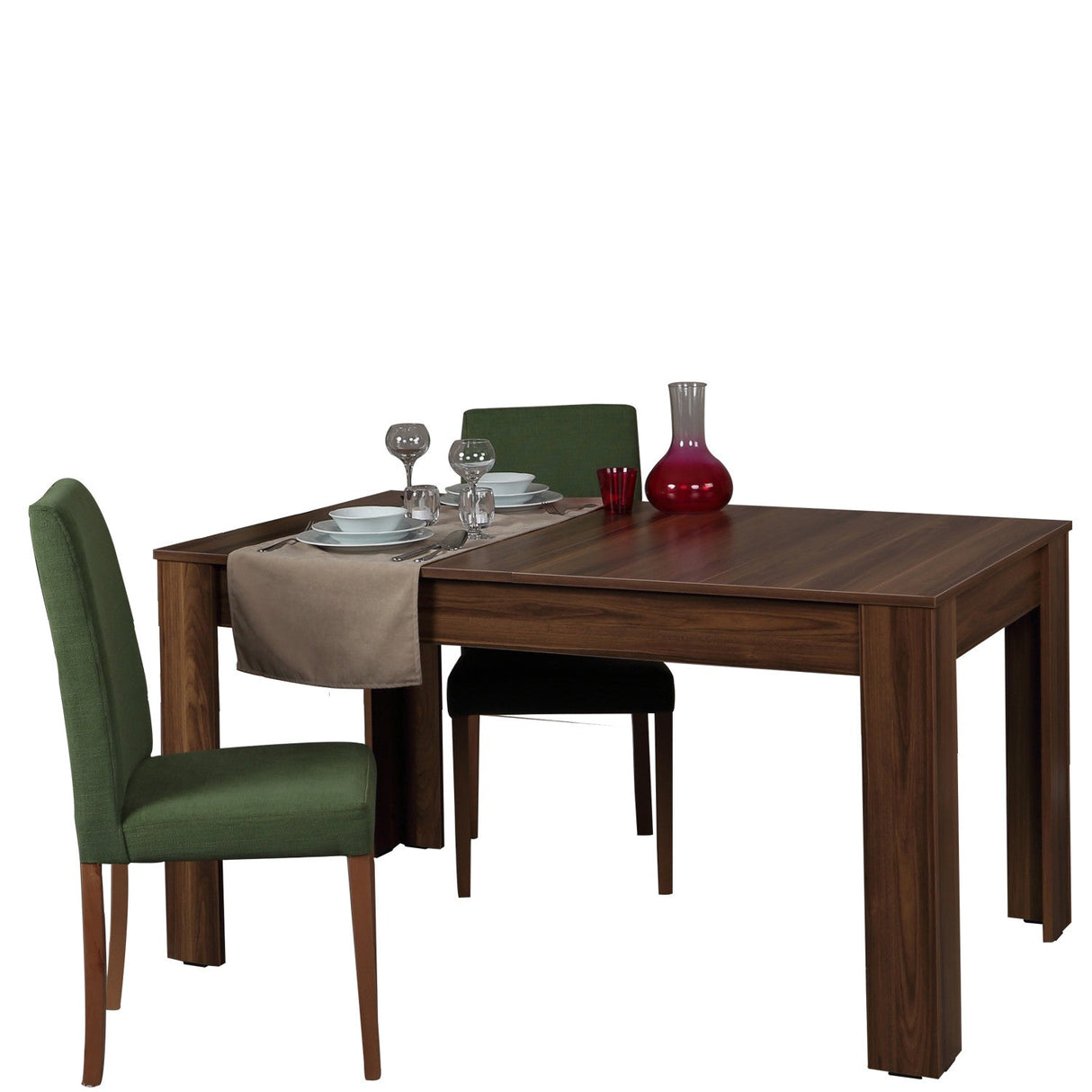Masă dining extensibilă Bois, Diverse culori, 78x90x150 cm - Nuc | SKU: 801CMY2911 | Masă dining extensibilă Bois, 78x90x150 cm, varianta Nuc, produs pentru amenajarea locuinței, disponibil online în România la CasaMob