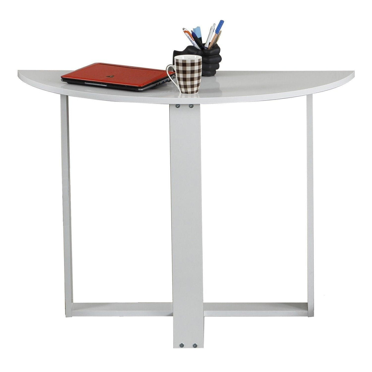 Masa living, Middle, Alb - Gri - Nuc - Sonoma - Stejar, 106 x 45 x 77 cm - Alb, SKU 801CMY2915