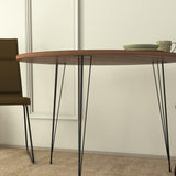 Masa Rotunda Sandalf Table Basic, Alb - Nuc - Negru, 90 x 75 x 90 cm - Maro, SKU 801CMY2930