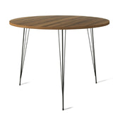 Masa Rotunda Sandalf Table Basic, Alb - Nuc - Negru, 90 x 75 x 90 cm - Maro, SKU 801CMY2930