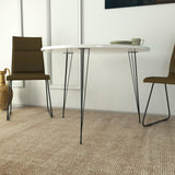 Masa Rotunda Sandalf Table Basic, Alb - Nuc - Negru, 90 x 75 x 90 cm - Alb, SKU 801CMY2930