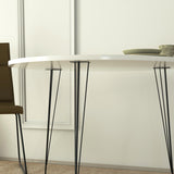 Masa Rotunda Sandalf Table Basic, Alb - Nuc - Negru, 90 x 75 x 90 cm - Alb, SKU 801CMY2930