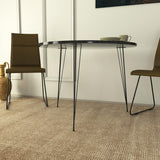 Masa Rotunda Sandalf Table Basic, Alb - Nuc - Negru, 90 x 75 x 90 cm - Negru, SKU 801CMY2930