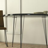 Masa Rotunda Sandalf Table Basic, Alb - Nuc - Negru, 90 x 75 x 90 cm - Negru, SKU 801CMY2930