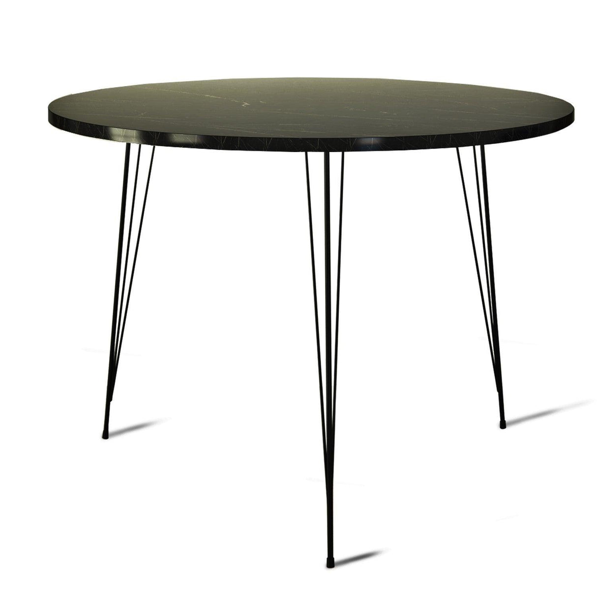 Masa Rotunda Sandalf Table Basic, Alb - Nuc - Negru, 90 x 75 x 90 cm - Negru, SKU 801CMY2930