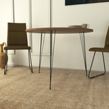Masa Rotunda Sandalf Table Basic, Alb - Nuc - Negru, 90 x 75 x 90 cm - Maro, SKU 801CMY2930