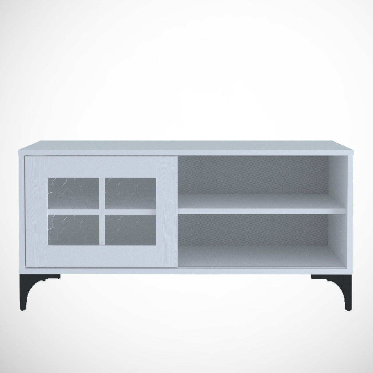Comodă TV Revival 100, Diverse culori, 100x42x54 cm - Alb | SKU: 801CMY3001 | Comodă TV Revival 100, 100x42x54 cm, varianta Alb, produs pentru amenajarea locuinței, disponibil online în România la CasaMob