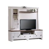 Comodă TV Gazel, Alb - Maro, 170x45x182 cm