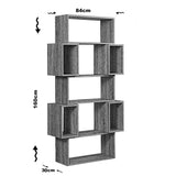 Bibliotecă Box, Diverse culori, 84x30x160 cm - Light oak | SKU: 801CMY3601 | Bibliotecă Box, 84x30x160 cm, varianta Light oak, produs pentru amenajarea locuinței, disponibil online în România la CasaMob